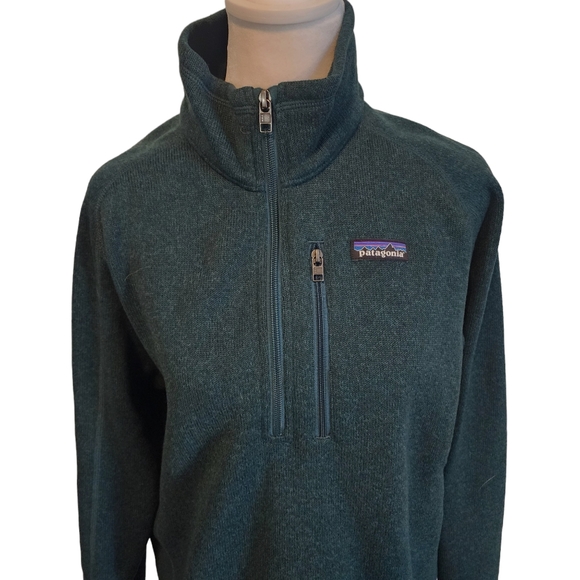 EUC Patagonia 1/4 Zip Pullover Better Sweater in Piki Green - Picture 5 of 11